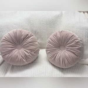 Velvet Dusty Pink Accent Pillows